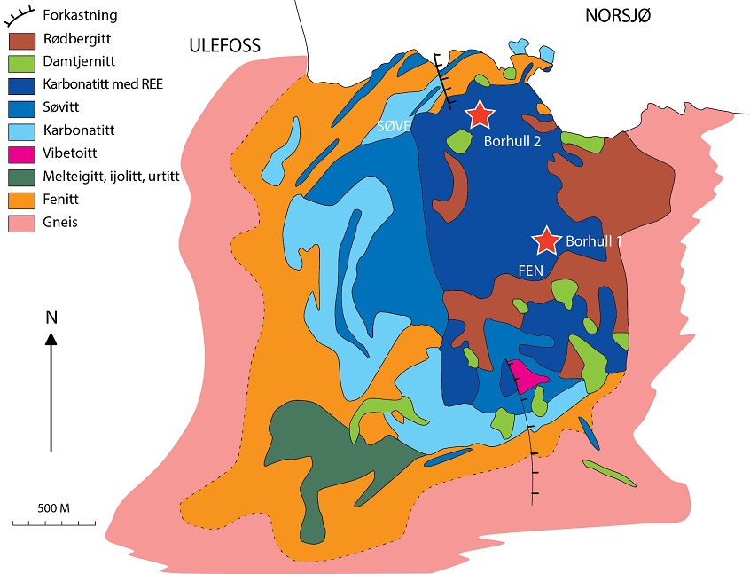 Fen geologisk kart Dahlgren